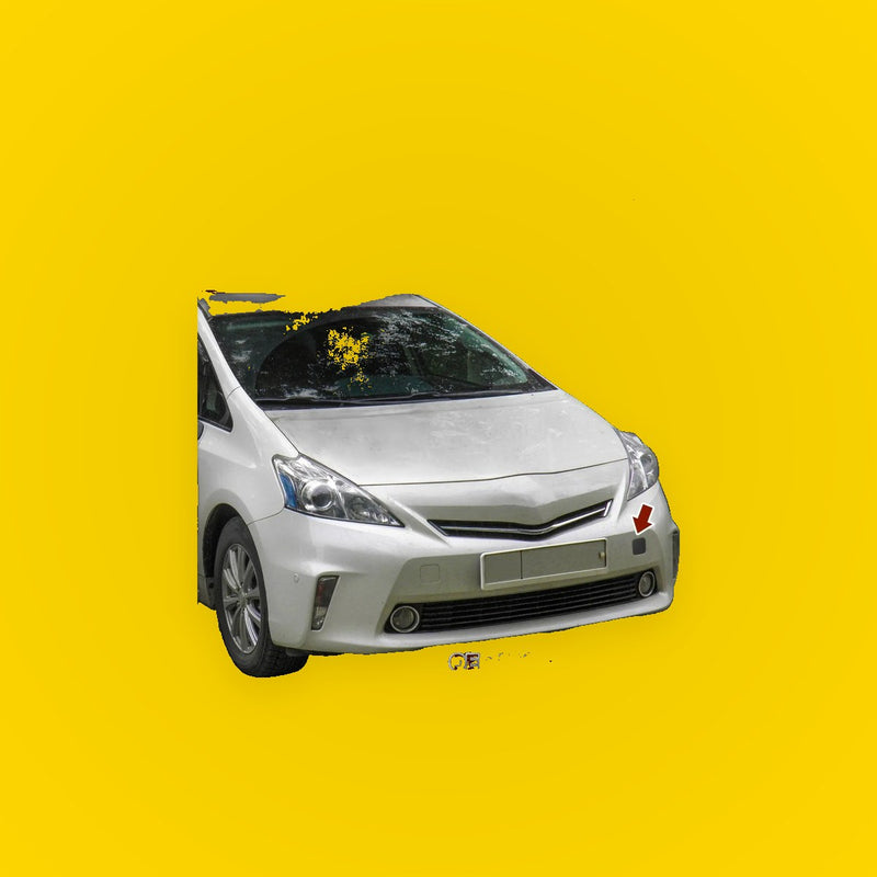 Front Left Bumper Tow Hook Cover for Toyota Prius V (2012-2014)