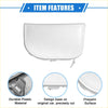 Front left bumper tow hook cover for toyota prius xw30 2012-2015 white plastic with smooth prepaint surface and durable build
