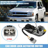 Front left door lock actuator motor for toyota tacoma 1998-2004 black and silver with 8-pin connector visible