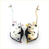 Front left door lock latch x2 for isuzu faster kb21 kb26 kb41 bedford in silver and gold metal with black rubber parts
