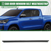 Black rubber front left door window belt weatherstrip for toyota hilux 2005-2014 designed for car door seals