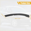 Black plastic front left drive bumper bracket for Toyota RAV4 2017 with 44cm curved side skirt molding visible from back side