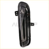 Front left driver side fog light lamp for jeep grand cherokee with black plastic and clear lens led daytime running light