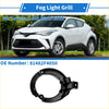 Front left black plastic fog light grill for toyota c-hr 2018-2021 designed for the front left fog light area