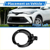 Black plastic front left fog light housing cover for toyota c-hr 2018 to 2021 model