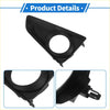 Front left fog light grill for toyota markx made of black plastic with circular opening and mounting tabs