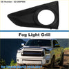 Black plastic front left fog light grill for toyota markx 2013-2017 designed for a sleek look