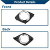 Front left fog light grill for toyota rav4 2009-2012 black plastic bezel with polished chrome circular insert