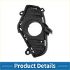 Front left black plastic fog light housing with central circular opening and mounting tabs for toyota rav4 2019-2023
