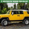Yellow weatherstrip window trim seal belt for fujitsu suv front left right door window belt for toyota fj cruiser