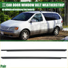 Black rubber front left right door window belt weatherstrip for toyota sienna car door seals shown as a pair