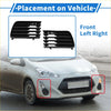 Black plastic front left and right fog light grilles for toyota prius 2004-2009 perfect replacement parts