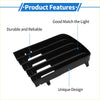 Black plastic front left and right fog light grills for toyota prius 2004-2009 with sleek durable design