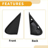 Front left side pillar triangle trim for toyota land cruiser 2008-2011 black molded plastic back with mounting hardware