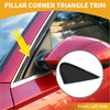 Black triangular pillar trim front left side for toyota land cruiser 2008-2011 made of durable plastic