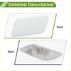 Front left washer nozzle cover for Toyota Land Cruiser 2013-2015 white plastic car door handle cover back side view