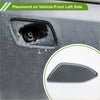 Black plastic front left washer nozzle cover for toyota rav4 2010-2012 designed to fit vehicle side