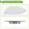 Front left washer nozzle cover for toyota rav4 2010-2012 white plastic with smooth curved surface and mounting brackets