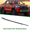 Black rubber front left weatherstrip window seal for toyota hilux pickup trucks 2015 to 2021