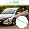 Black front left weatherstrip window seal for toyota prius 2010-2015 with a black car windshield wiper blade