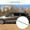 Black plastic door handle trim for front left weatherstrip window seal on toyota sienna minivan 2011-2022