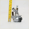 Silver metallic fuel injection pump with black rubber seals and brass threaded fitting for datsun nissan 620 ute brake cylinder