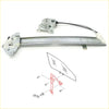 Front left silver metallic window regulator assembly with motor and cables for nissan pathfinder wd21 terramax 4wd