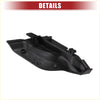 Black plastic front left windshield wiper cowl cover for toyota prius 2010-2015 with molded contours and mounting holes