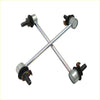 Front lh and rh stabiliser sway bar links for nissan elgrand e51 with chrome finish and black rubber bushings