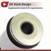 Front lower control arm suspension bushing for toyota dyna 100 silver metal and black rubber with toothed ring