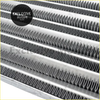 Front mount intercooler piping kit for toyota hilux vigo metal heat exchanger with parallel wavy fins closeup