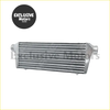 Silver aluminum front mount intercooler with sleek ribbed design for toyota hilux vigo kun15 25