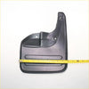 Black plastic front mud flap with molded contours and mounting holes for toyota hilux sr5 2005-2009