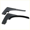 Black plastic front mud guard with glossy molded contours for nissan navara suzuki equator 2005-2014 installation