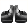 Black plastic front mudflaps for toyota hilux 4wd kun26 with matte finish and molded grip ridges