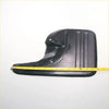 Black plastic front mudguard for Toyota Hilux KUN26 with ribbed texture and molded contours visible from back side