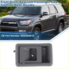Gray plastic front passenger side interior door handle for toyota 4runner 1989-1995 model 6920504010 showing back side