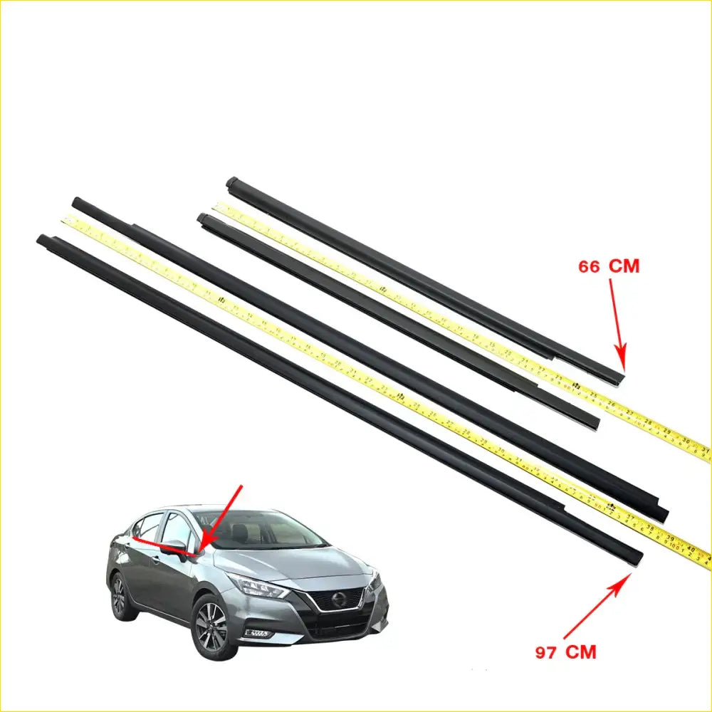 Front Rear Door Belt Molding for Nissan Almera Versa Sunny N17 - Engine