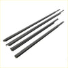 Four black rubber windshield wiper blades with metallic ends for front rear door belt molding on nissan almera versa sunny n17