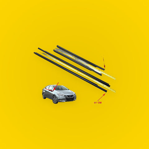 Front Rear Door Belt Molding for Nissan Almera Versa Sunny N17
