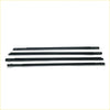 Black rubber window weather stripping strips for front and rear door moulding on nissan x-trail 2000-2012