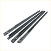 Set of four black rubber windshield wiper blades with molded plastic frames for nissan x-trail 2000-2012 weatherstrip