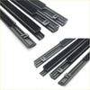 Black rubberized windshield wiper blades with molded plastic frames for front and rear door moulding weatherstrip nissan x-trail
