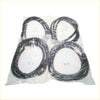 Four black rubber front rear door weatherstrip gaskets for datsun nissan sentra sunny b12 gxe in clear plastic packaging