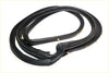 Black rubber front rear door weatherstrip with yellow tabs for datsun nissan sentra sunny b12 gxe
