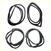 Black rubber front rear door weatherstrip for mazda familia 323 glc mr90 1977-1980 with yellow and green edge dots