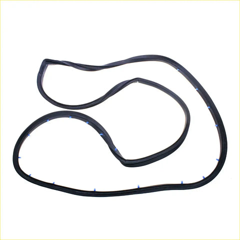 Black rubber front rear door weatherstrip set for Mazda Familia GLC 323 sedan 1980-1985 with blue tabs
