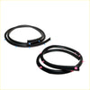 Black rubber front rear door weatherstrip set for nissan sylphy almera pulsar with blue and pink plastic spikes