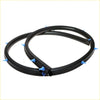 Black rubber front rear door weatherstrip set with blue plastic spikes for nissan sylphy almera pulsar