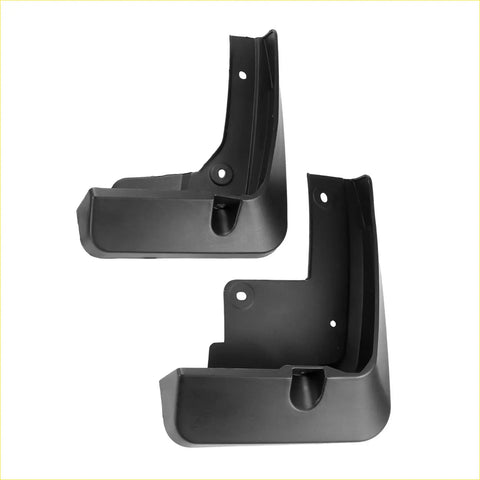 Front and rear black plastic mud flap splash guards with matte finish and pre drilled holes for toyota avalon 2019 2020